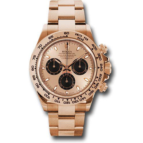 Rolex Everose Gold Cosmograph Daytona 40 Watch - Pink Index Dial - 116505 pbk