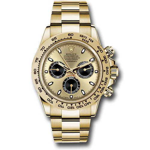 Rolex Yellow Gold Cosmograph Daytona 40 Watch - Champagne And Index Dial - 116508 chbki