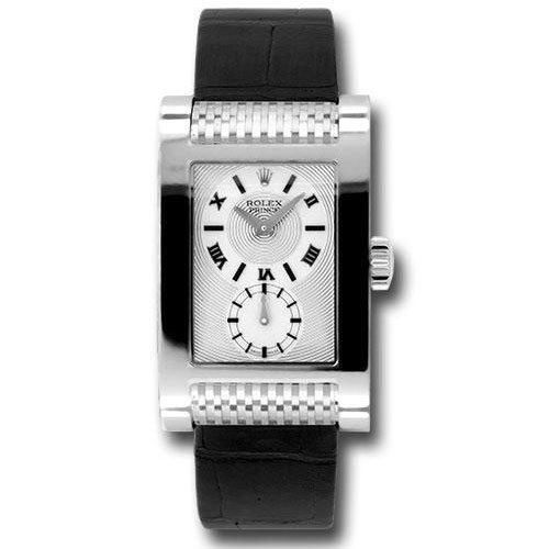 Rolex CelliniPrince Watch - White Gold - Silver Dial - 5441.9
