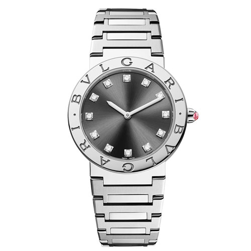 BVLGARI BVLGARI LADY watch in stainless steel case and bracelet