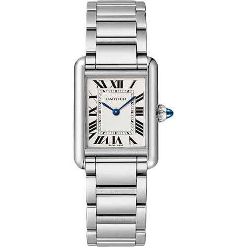 Cartier Tank Must de Cartier Watch - 29.5 mm x 22 mm Steel Case - Silvered Dial - Interchangeable Bracelet - WSTA0051