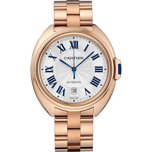 Cartier Cle de Cartier Watch - 40 mm Pink Gold Case - Silvered Dial - WGCL0020