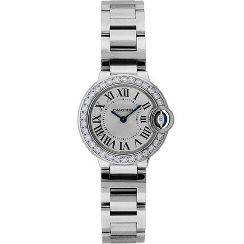 Cartier Ballon Bleu de Cartier Watch - Small White Gold Case - Diamond Bezel - WE9003Z3