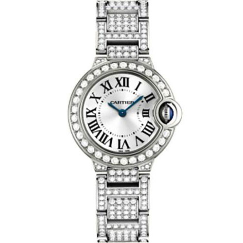 Cartier Ballon Bleu de Cartier Watch - Small White Gold Diamond Case - Diamond Bracelet - WE9003ZA