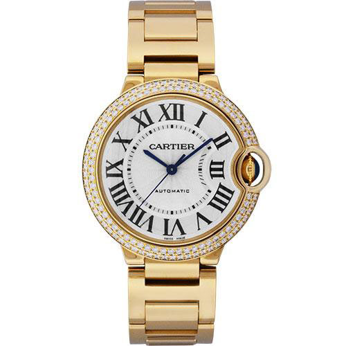 Cartier Ballon Bleu de Cartier Watch - Medium Yellow Gold Case - Diamond Bezel - WE9004Z3