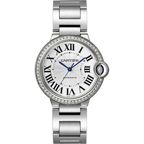 Cartier Ballon Bleu de Cartier Watch - 36 mm Steel Case - Diamond Bezel - W4BB0017