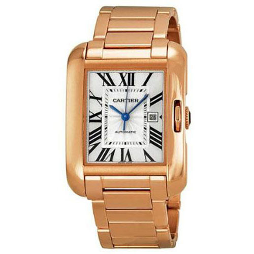Cartier Tank Anglaise Watch - Medium Pink Gold Case - W5310003
