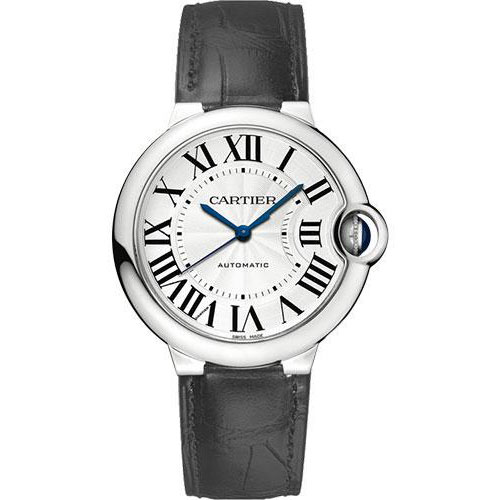 Cartier Ballon Bleu de Cartier Watch - 36.6 mm Steel Case - Black Alligator Strap - W69017Z4