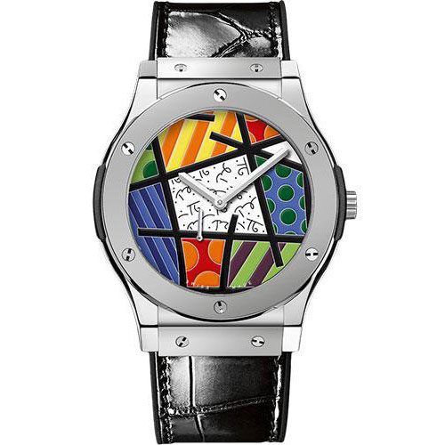 Hublot Classic Fusion Ultra-Thin Enamel Britto Platinum Limited Edition of 30 Watch-515.TS.0910.LR
