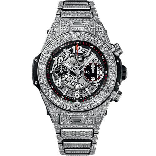 Hublot Big Bang Unico Titanium Pave Bracelet Watch-411.NX.1170.NX.3704