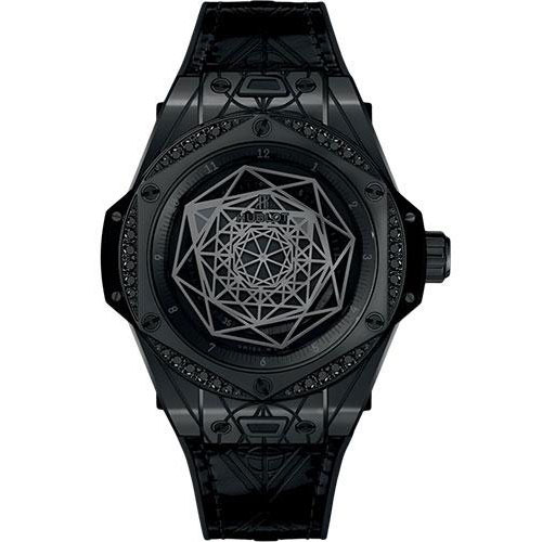 Hublot Big Bang Sang Bleu All Black Diamonds Limited Edition of 100 Watch-465.CS.1114.VR.1200.MXM18