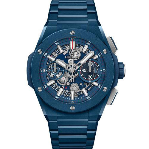 Hublot Big Bang Integral Blue Ceramic Watch - 42 mm - Blue Skeleton Dial-451.EX.5123.EX