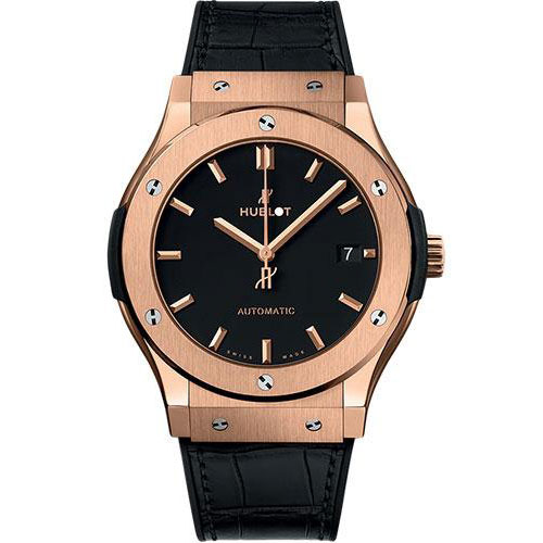 Hublot Classic Fusion King Gold Watch - 45 mm - Black Dial-511.OX.1181.LR