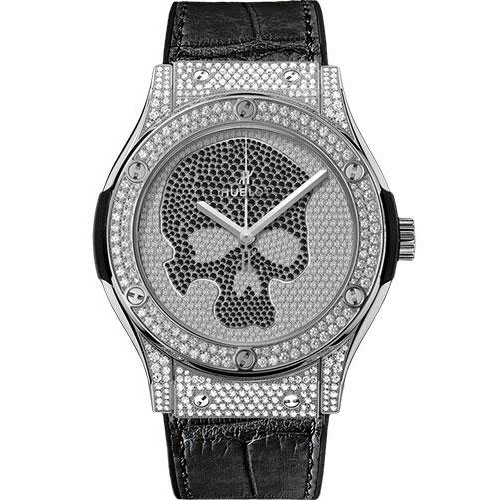 Hublot Classic Fusion Skull Titanium Full Pave Watch-511.NX.9000.LR.1704.SKULL
