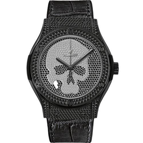 Hublot Classic Fusion Skull Black Full Pave Watch-511.ND.9100.LR.1700.SKULL