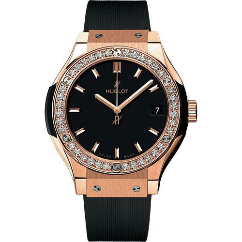 Hublot Classic Fusion King Gold Diamonds Watch-581.OX.1181.RX.1104