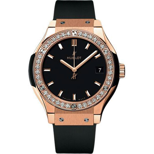 Hublot Classic Fusion King Gold Diamonds Watch-582.OX.1180.RX.1204