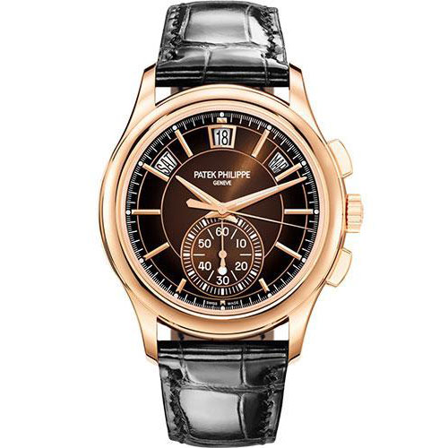 Patek Philippe Flyback Chronograph Annual Calendar - Rose Gold - Brown Sunburst Dial - 5905R-001