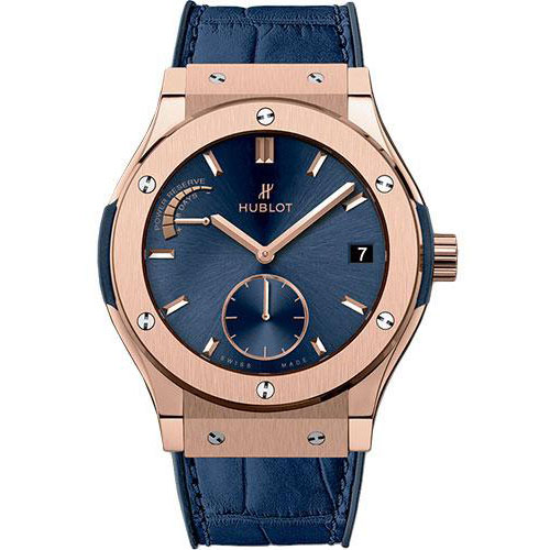 Hublot Classic Fusion Power Reserve King Gold Blue Watch-516.OX.7180.LR