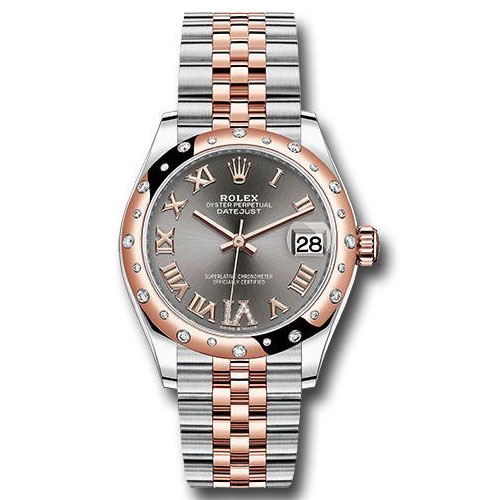 Rolex Steel and Everose Gold Datejust 31 Watch - 24 Diamond Bezel - Mother-Of-Pearl Diamond Dial - Jubilee Bracelet - 278341RBR dkrhdr6j