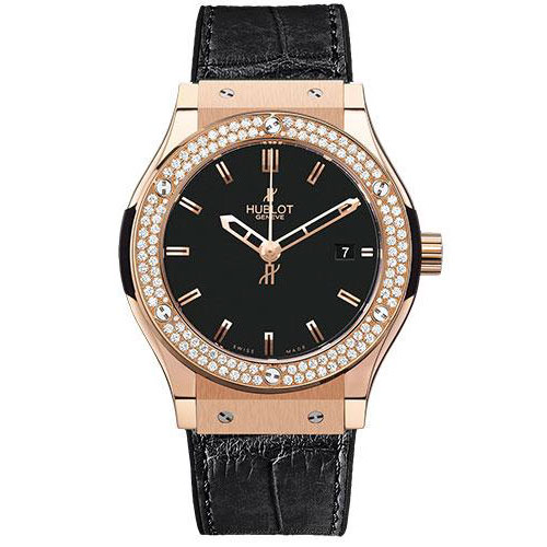 Hublot Classic Fusion Gold Diamonds Watch-561.PX.1180.LR.1104