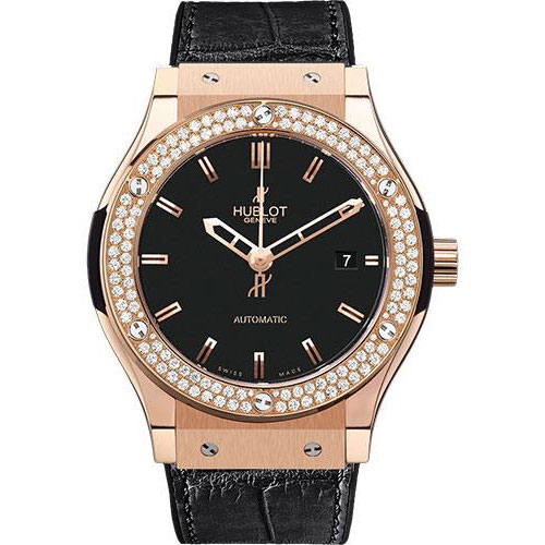 Hublot Classic Fusion Gold Diamonds Watch-565.PX.1180.LR.1104