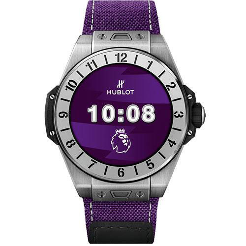Hublot Big Bang e Premier League Watch - 42 mm - Digital Hublot Dial - Purple Fabric Strap Limited Edition of 200-440.NX.1100.NR.PLW21