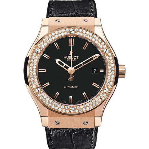 Hublot Classic Fusion Gold Diamonds Watch-542.PX.1180.LR.1104