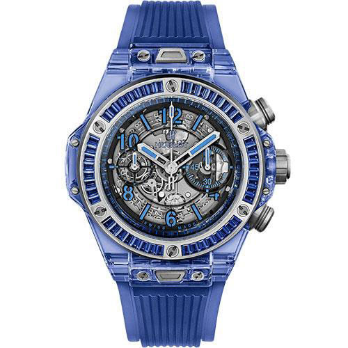 Hublot Big Bang Unico Blue Sapphire Baguettes Watch-411.JL.4809.RT.1901