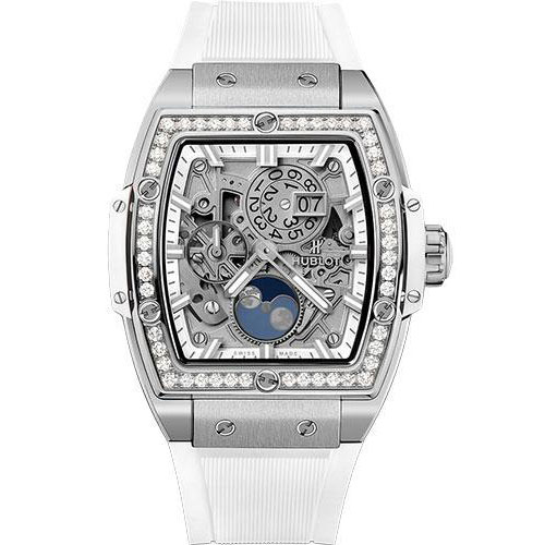 Hublot Big Bang Moonphase Titanium White Diamonds Watch-647.NE.2070.RW.1204