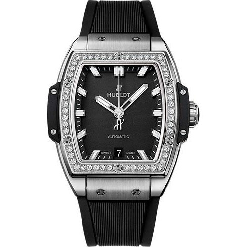 Hublot Spirit Of Big Bang Titanium Diamonds Watch - 39 mm - Black Dial-665.NX.1170.RX.1204