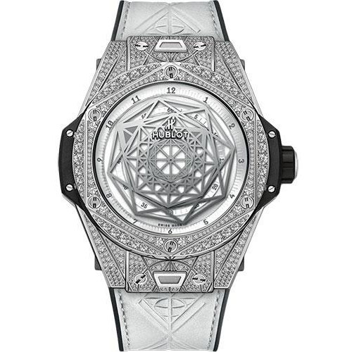 Hublot Big Bang Sang Bleu Titanium White Pave Watch-415.NX.2027.VR.1704.MXM18