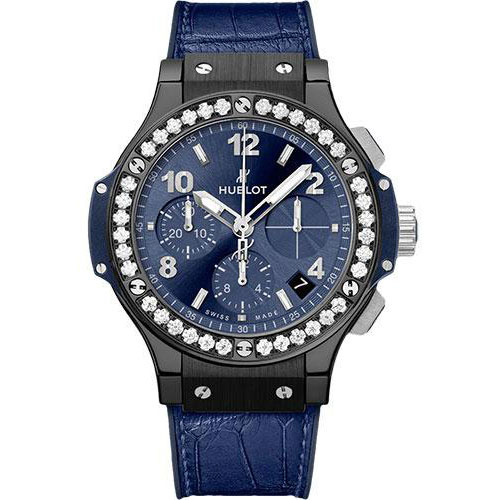 Hublot Big Bang Ceramic Blue Diamonds Watch-341.CM.7170.LR.1204