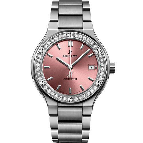 Hublot Classic Fusion Titanium Pink Watch-568.NX.891P.NX.1204