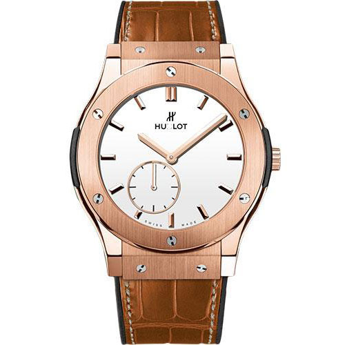 Hublot Classic Fusion Ultra-Thin King Gold White Shiny Dial Watch-515.OX.2210.LR