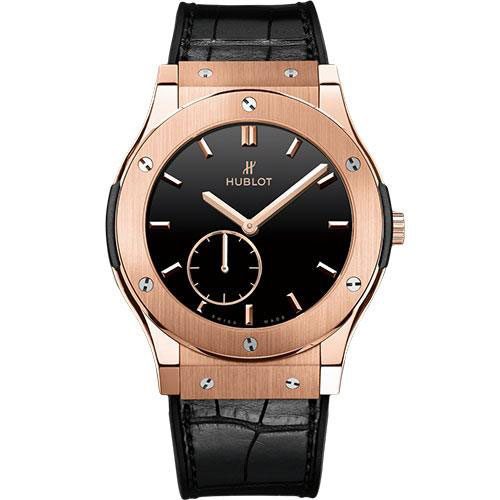 Hublot Classic Fusion Ultra-Thin King Gold Black Shiny Dial Watch-515.OX.1280.LR