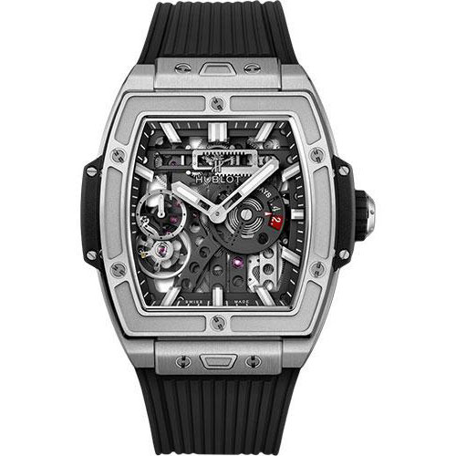 Hublot Spirit Of Big Bang MECA-10 Titanium Watch - 45 mm - Black Skeleton Dial-614.NX.1170.RX