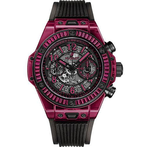 Hublot Big Bang Unico Red Sapphire Baguettes Watch-411.JR.4901.RT.1902