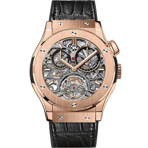 Hublot Classic Fusion Tourbillon Skeleton King Gold Limited Edition of 99 Watch-506.OX.0180.LR