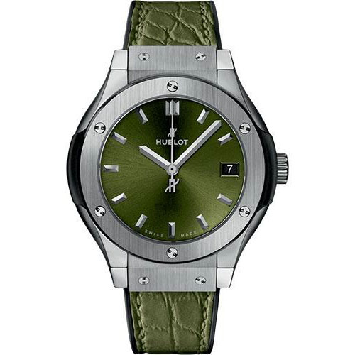 Hublot Classic Fusion Green Titanium Watch-581.NX.8970.LR