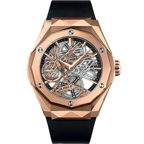 Hublot Classic Fusion Tourbillon Power Reserve 5 days Orlinski King Gold Watch - 45 mm - Gold Skeleton Dial Limited Edition of 30-505.OX.1180.RX.ORL19