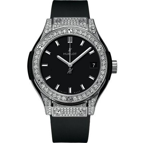 Hublot Classic Fusion Titanium Pave Watch-581.NX.1171.RX.1704