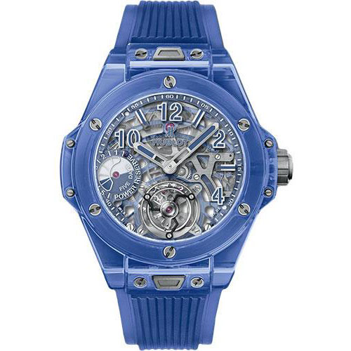 Hublot Big Bang Tourbillon Power Reserve 5 days Blue Sapphire Watch - 45 mm - Sapphire Crystal Dial Limited Edition of 30-405.JL.0120.RT