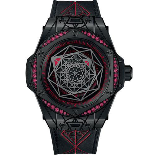 Hublot Big Bang Sang Bleu All Black Red Limited Edition of 100 Watch-465.CS.1119.VR.1202.MXM18
