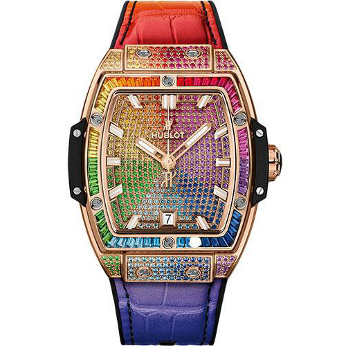 Hublot Spirit Of Big Bang King Gold Rainbow Watch - 39 mm - 18K King Gold Dial-665.OX.9910.LR.0999