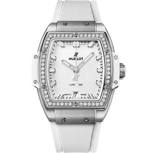Hublot Spirit Of Big Bang Titanium White Diamonds Watch - 39 mm - White Dial-665.NE.2010.RW.1204