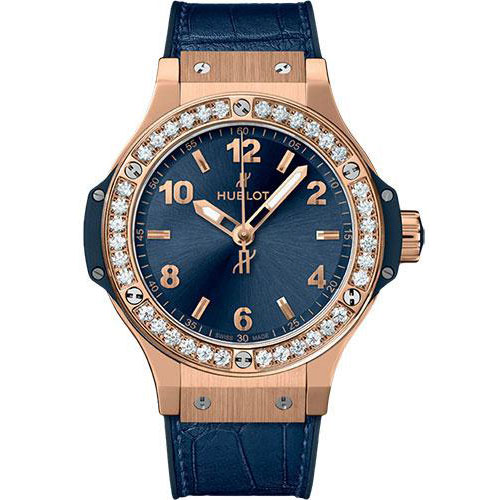 Hublot Big Bang Gold Blue Diamonds Watch-361.PX.7180.LR.1204