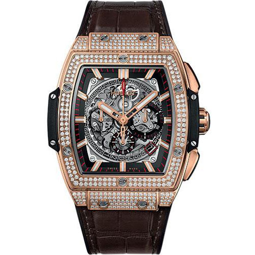 Hublot Spirit Of Big Bang King Gold Pave Watch - 45 mm - Sapphire Dial-601.OX.0183.LR.1704