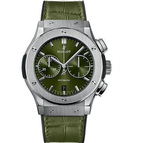 Hublot Classic Fusion Chronograph Titanium Green Watch-521.NX.8970.LR