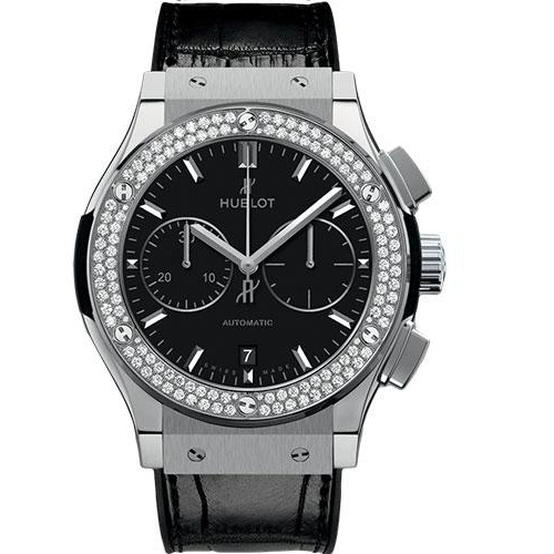 Hublot Classic Fusion Chronograph Titanium Diamonds Watch-521.NX.1171.LR.1104